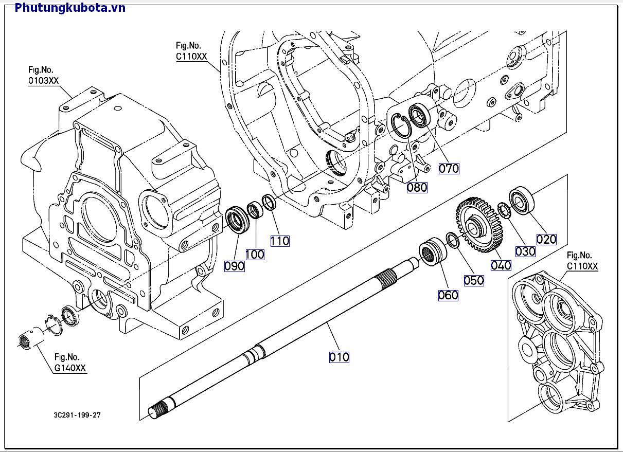 Trục truyền đông mới 10001 -.49999